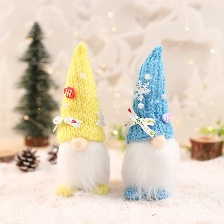 Navidad-themed gnome doll for holiday gifts