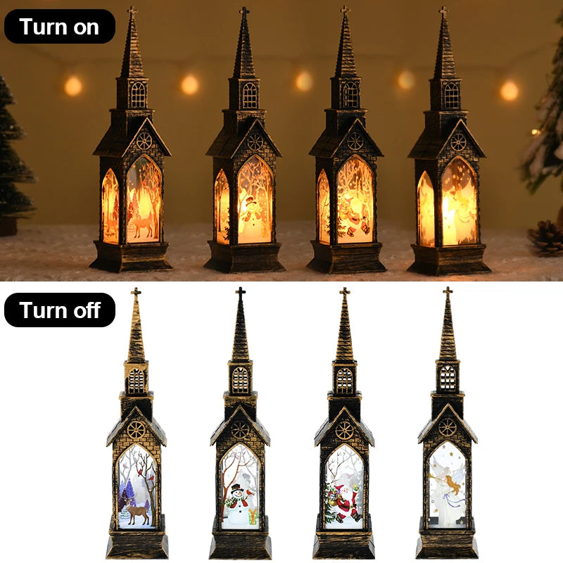 Navidad Santa LED Lantern Gift