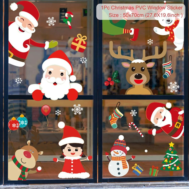 Navidad stickers with reindeer and ornaments