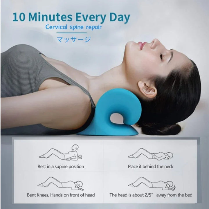 Neck Traction Massage Cushion how to use information 