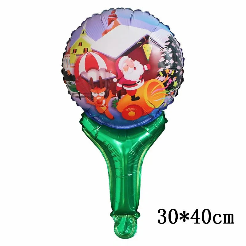 New Year party balloons with festive designs