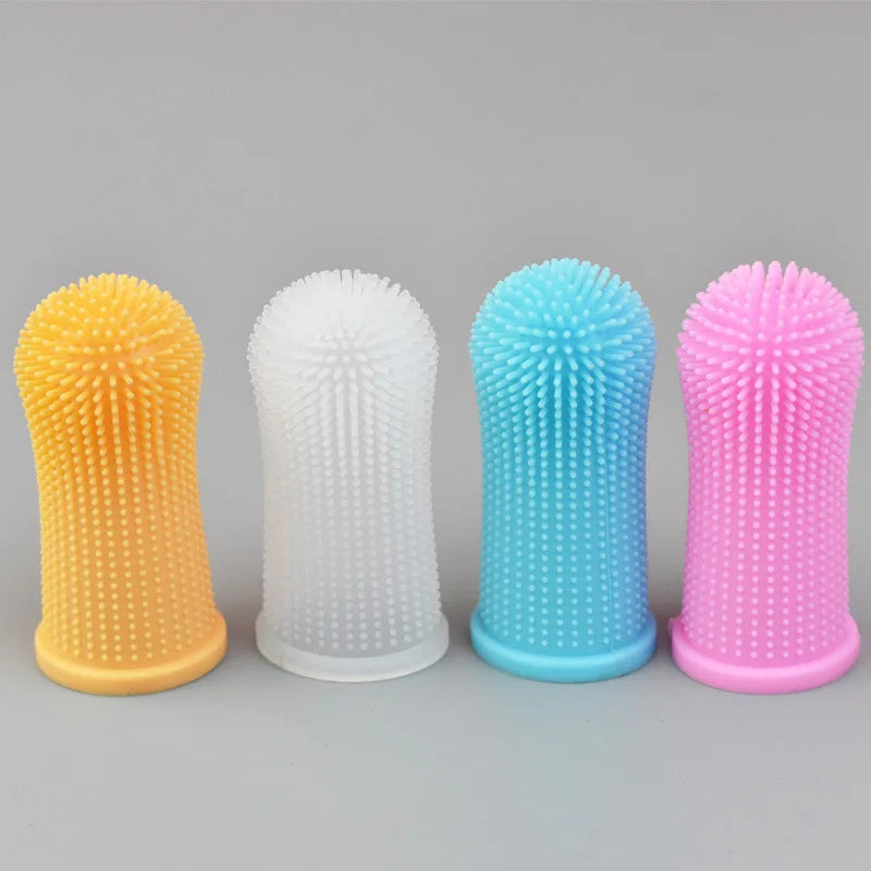 Non-damaging Silicone Dog Finger Toothbrush
