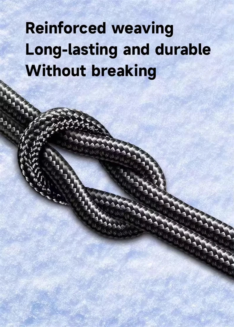 Nylon Braided PD 100W USB-C Charging Cable

