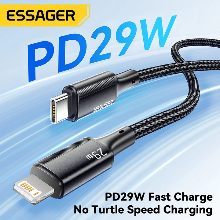 Nylon Braided iPhone Cable – Fast Charging 3A

