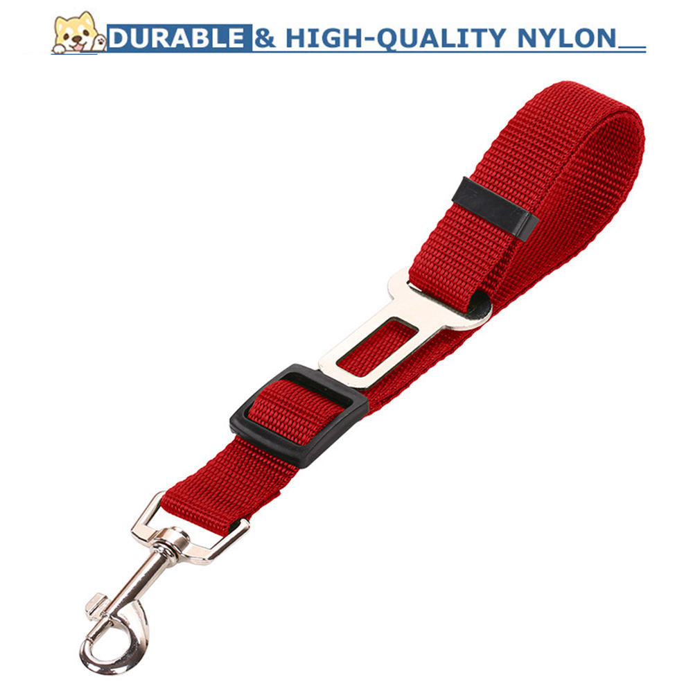 Nylon dog safety belt clip