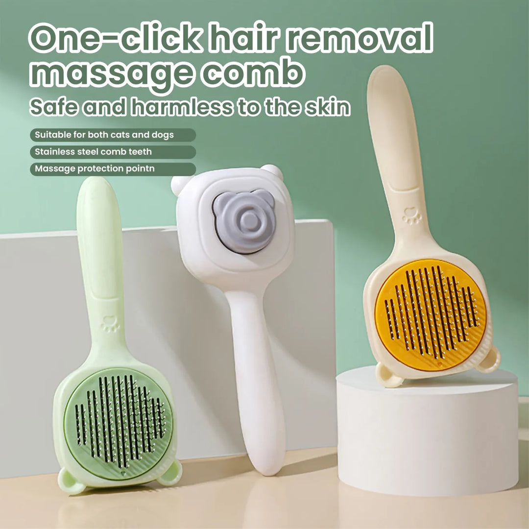 One-click Hair Removal Massage Comb