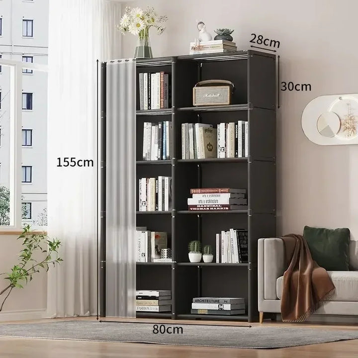 Open Wardrobe Storage Bookshelf