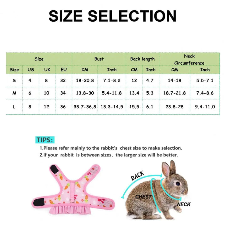 Outdoor Bunny Harness and Leash
