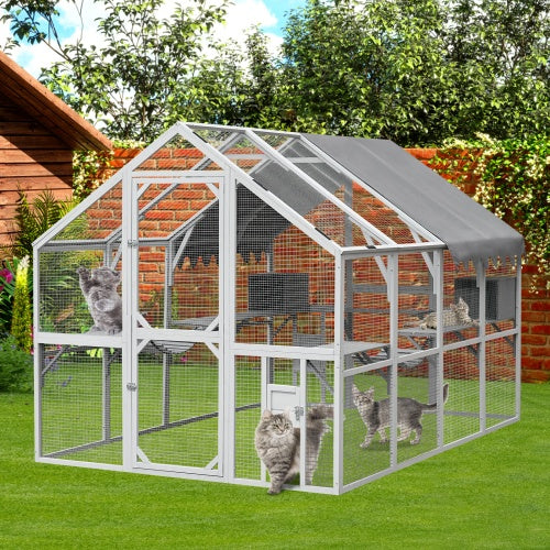 Outdoor cat room enclosure by KLD The Shop