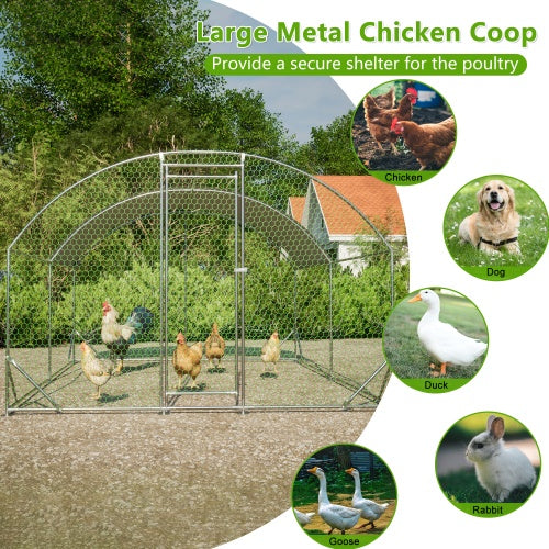 Outdoor hen house with waterproof cover