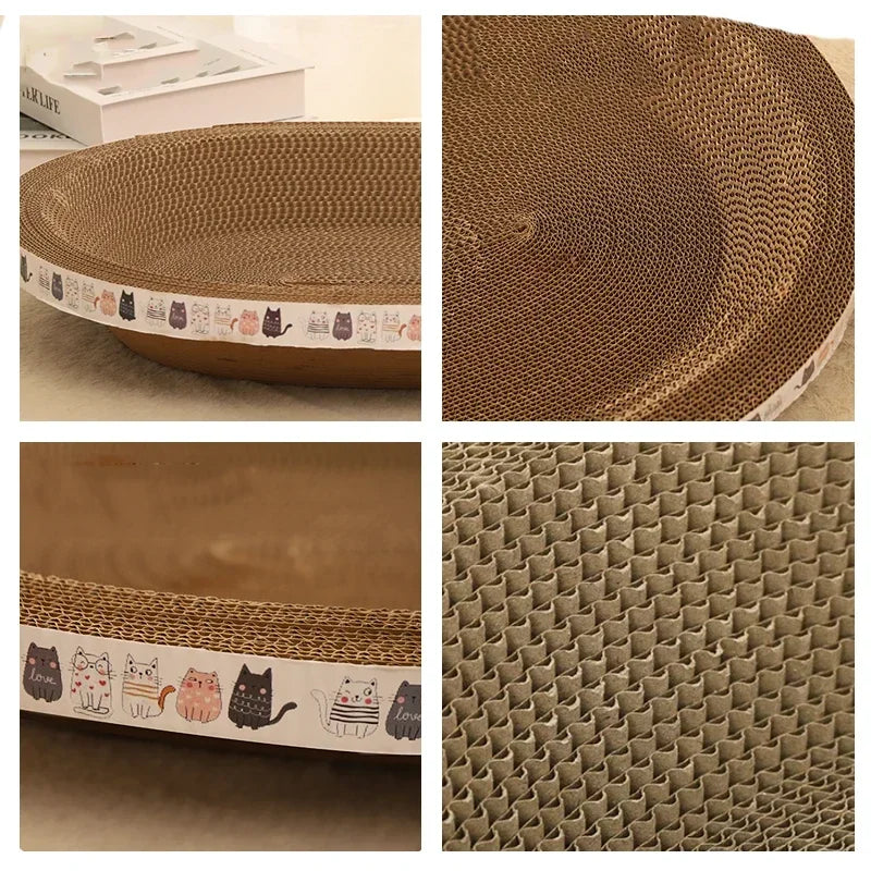 Oval Corrugated Cat Scratcher