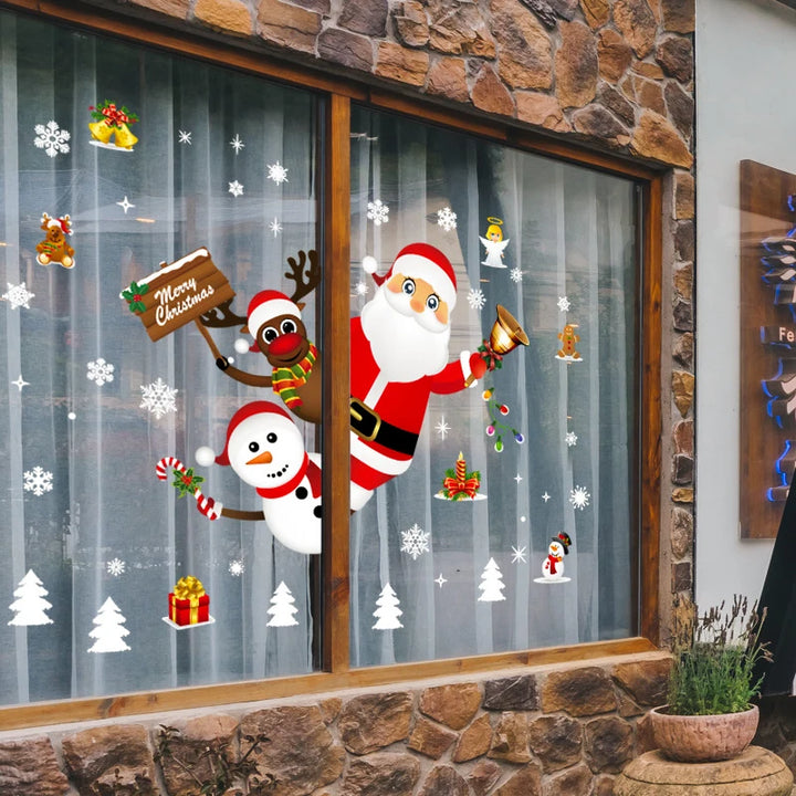 Overview of Christmas window sticker