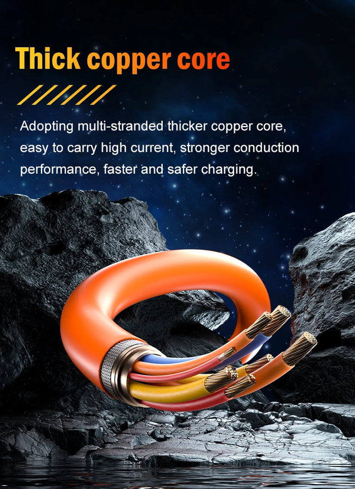 PD 60W Fast Charging USB-C Cable – 6A Speed

