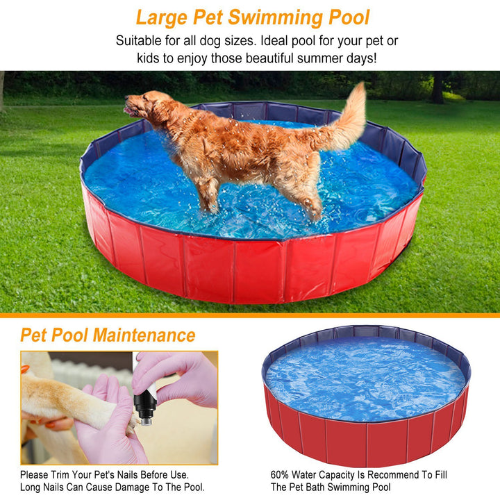 PVC foldable pet bath and play pool