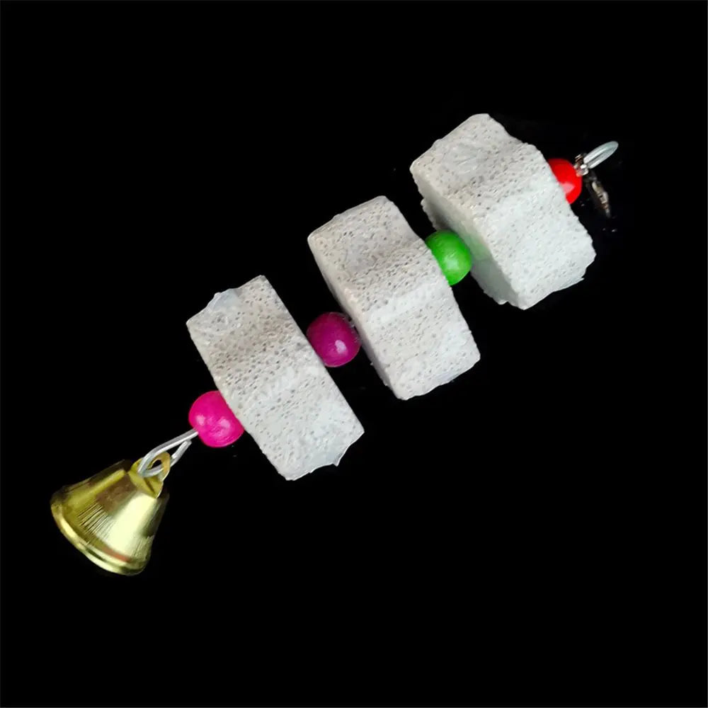 Parrot Chew Toy with Grinding Stone