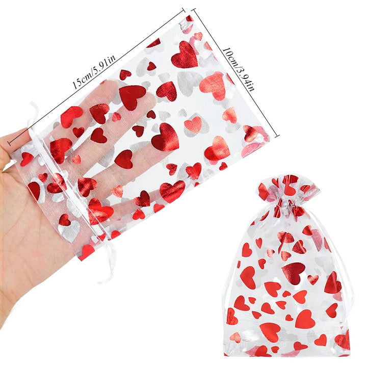 Party favor bags with drawstring