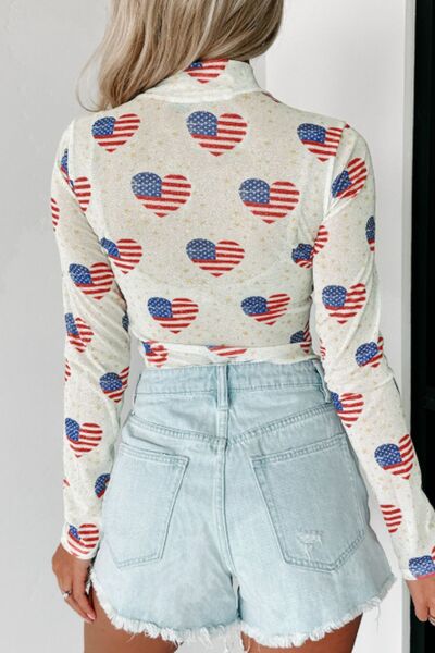 Patriotic Heart Bodysuit