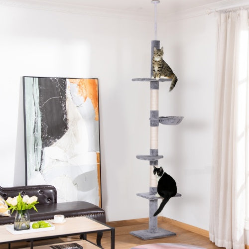 PawHut floor to ceiling cat tree