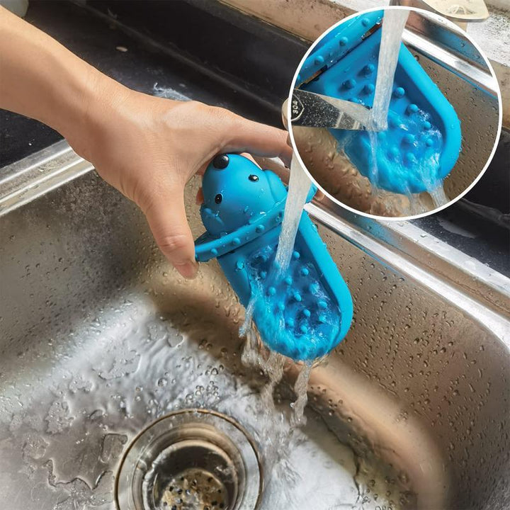 Peanut butter treat dispenser pad for dogs