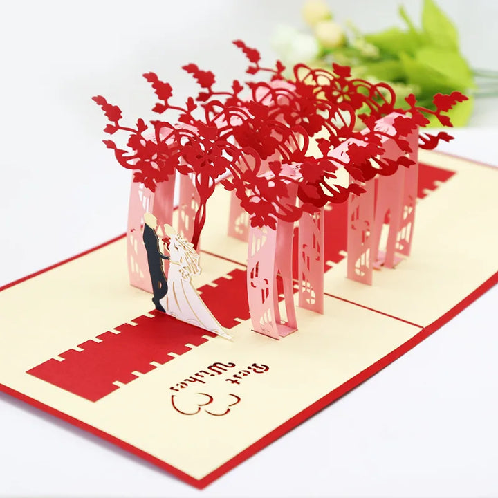 Personalized 3D love card with envelope