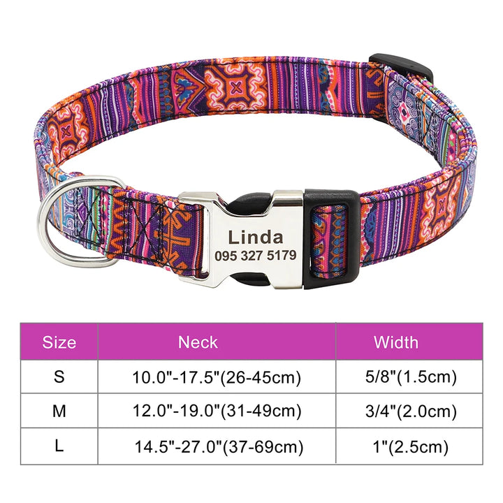 Personalized Dog Collar for Large Breeds