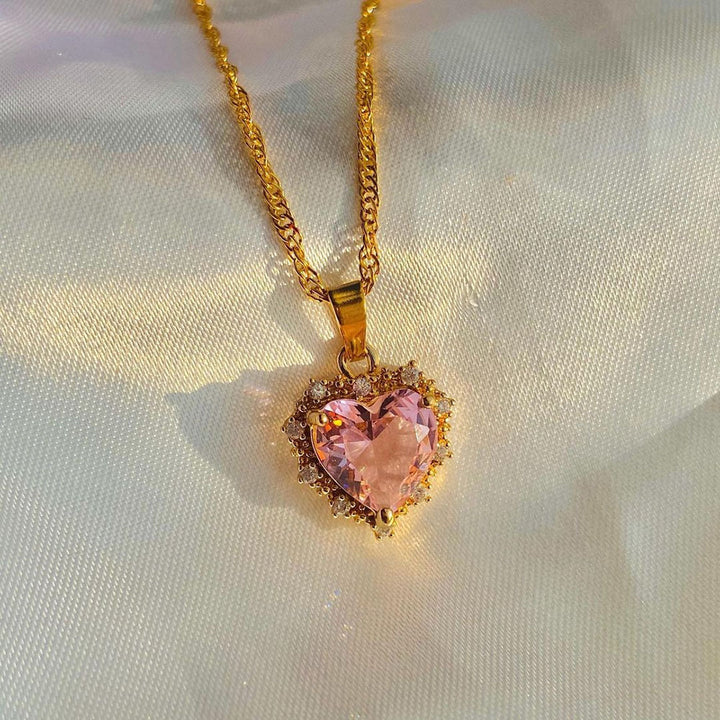Personalized Heart Gold Necklace