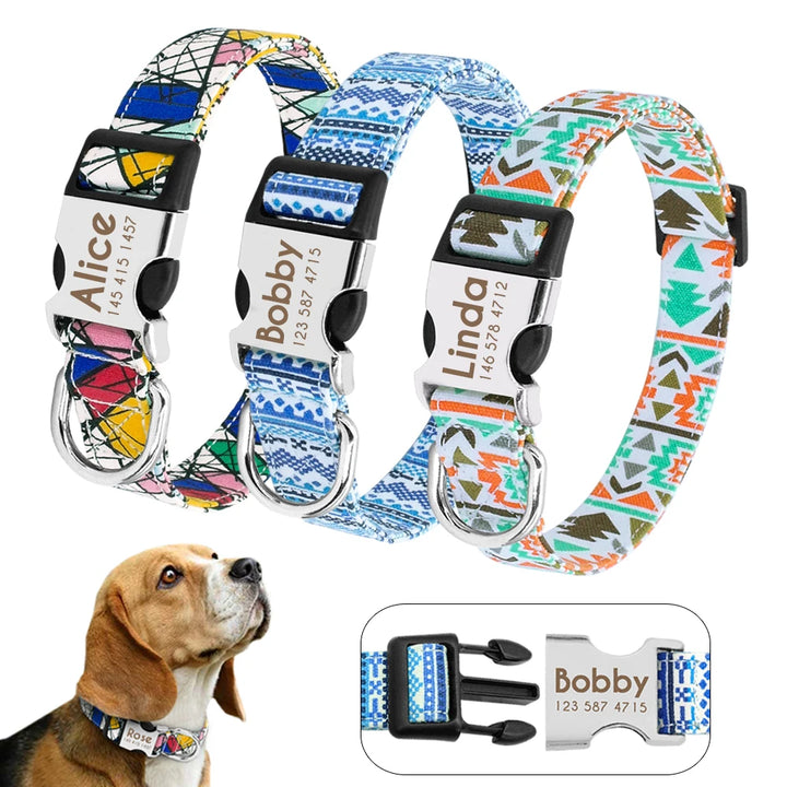 Personalized Pet Collar with Engraved Name