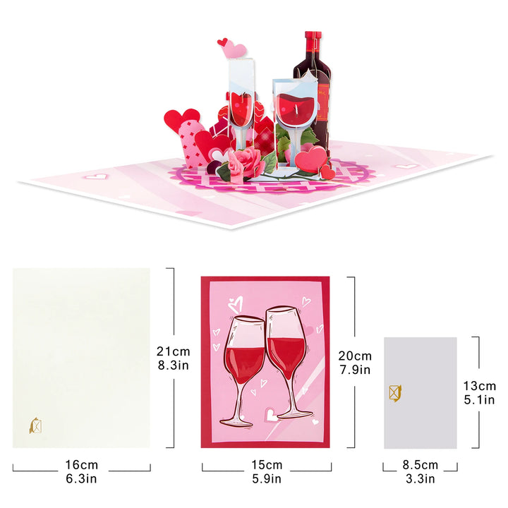 Personalized love-themed pop-up keepsake