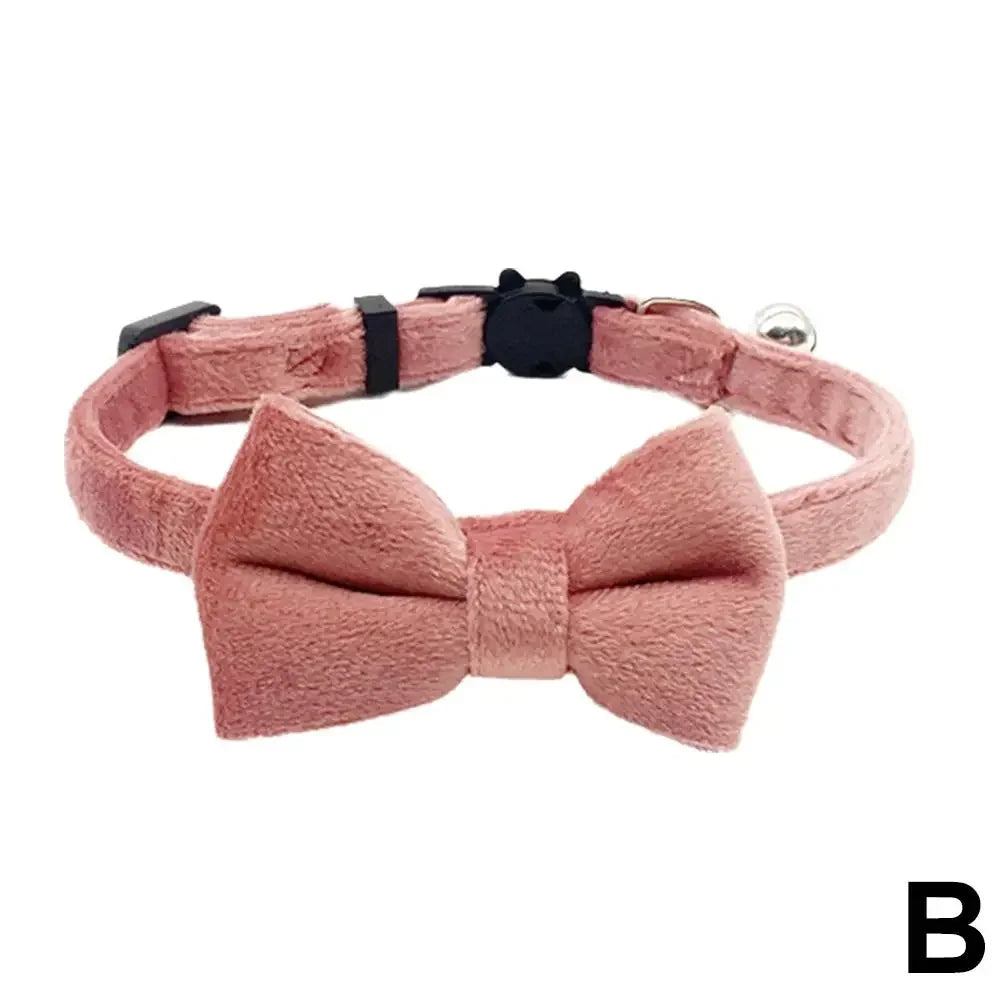 Pet Bowknot Collar with Safety Bell
