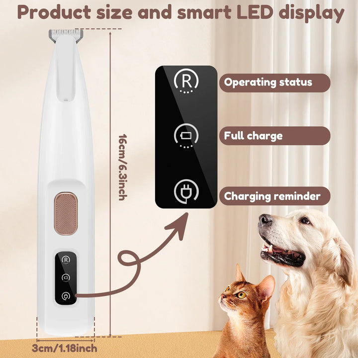 Pet Clippers with LED Display