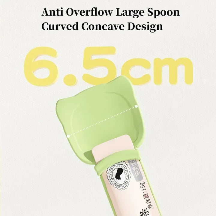 Pet Feeder Spoon for Semi-Liquid Foods
