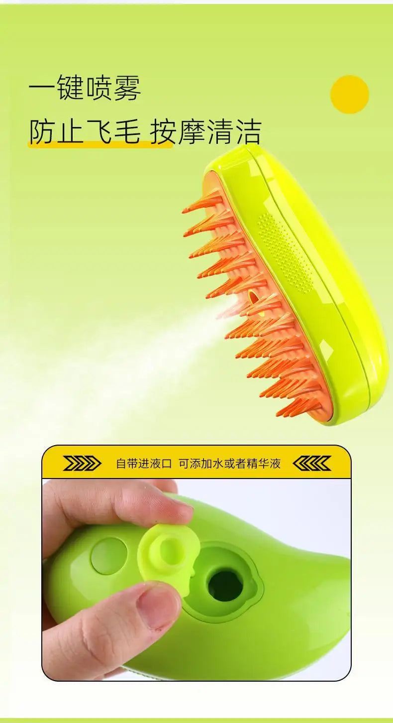 Pet Grooming Accessories: 3-in-1 Steamy Brush
