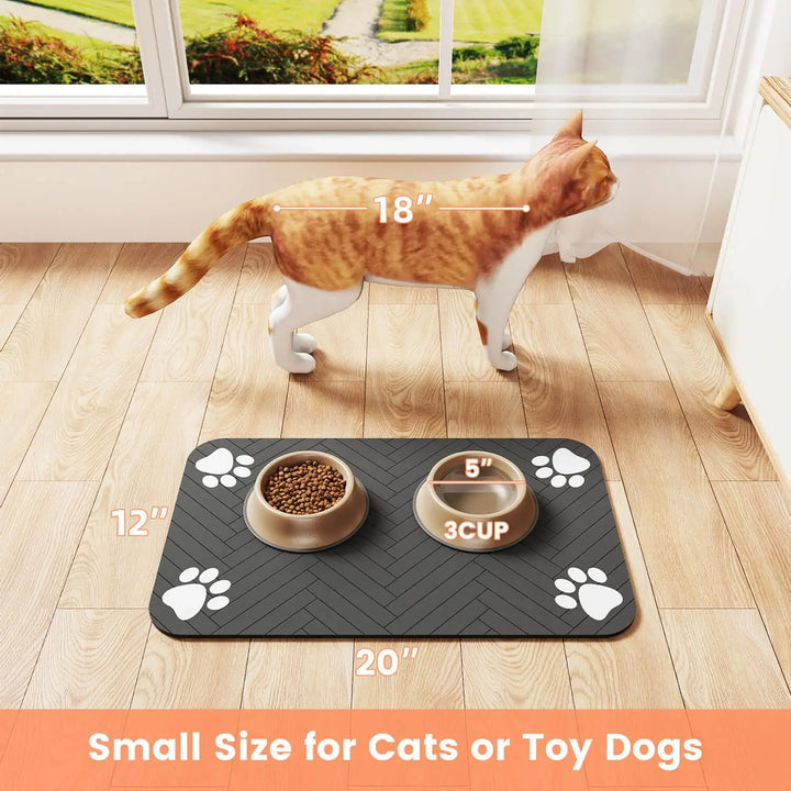 Pet Placemat with Rubber Backing