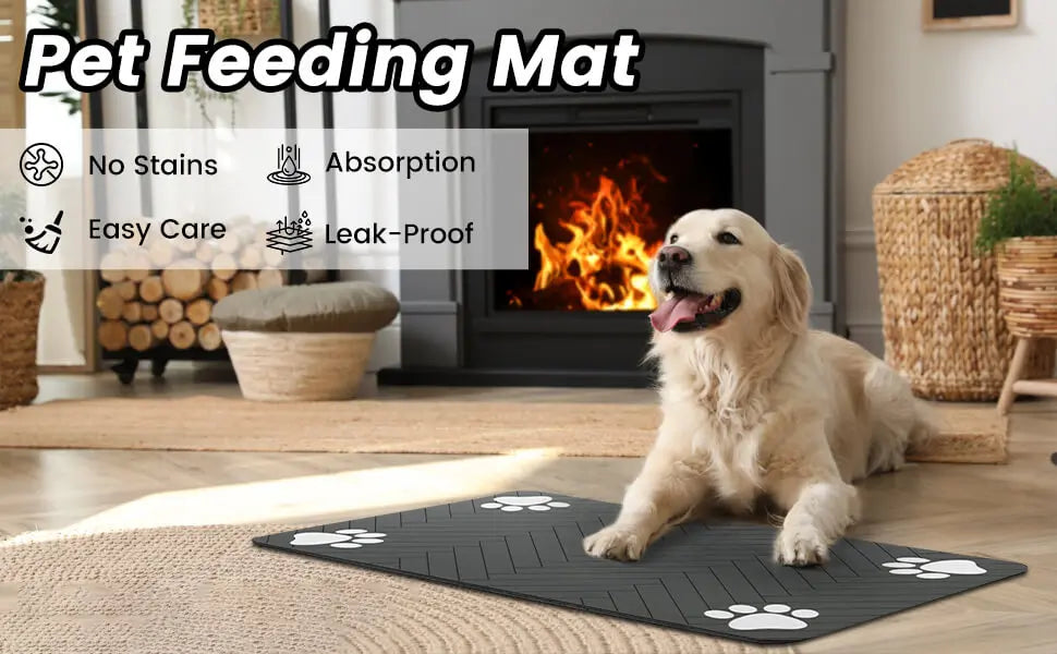 Pet Water Bowl Mat Absorbent