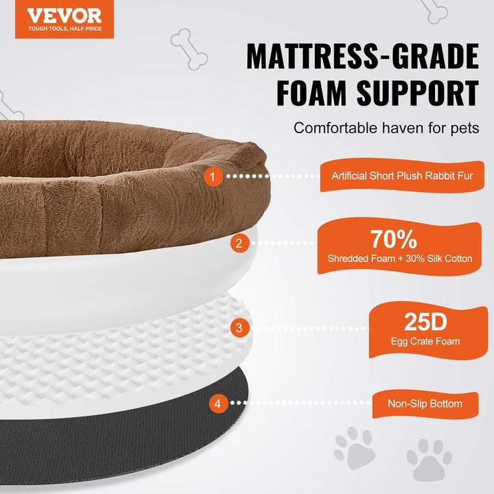 Pet bed with mattress-grade foam