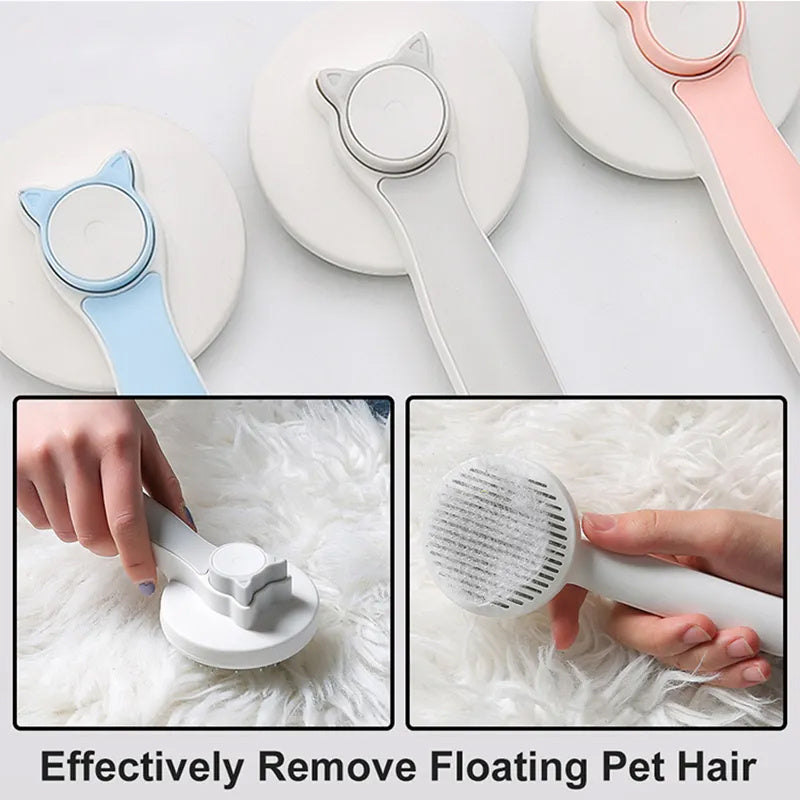 Pet brush for mats and shedding