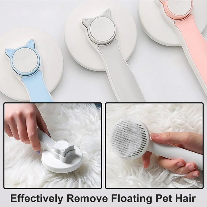 Pet brush for mats and shedding