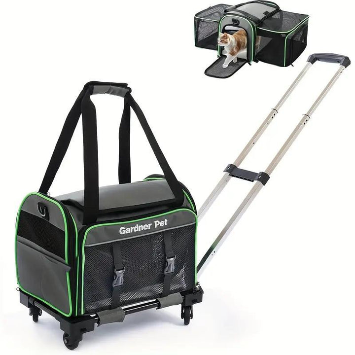 Pet carrier with expandability feature