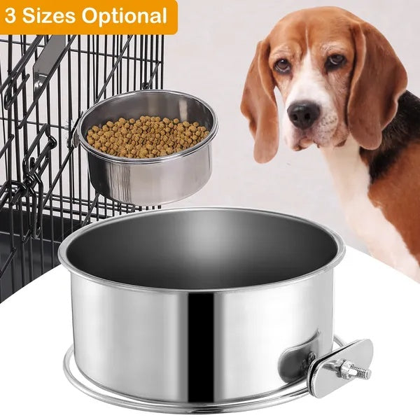 Pet feeding bowl for cages