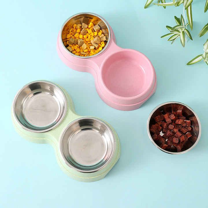 Pet food and water feeder bowls