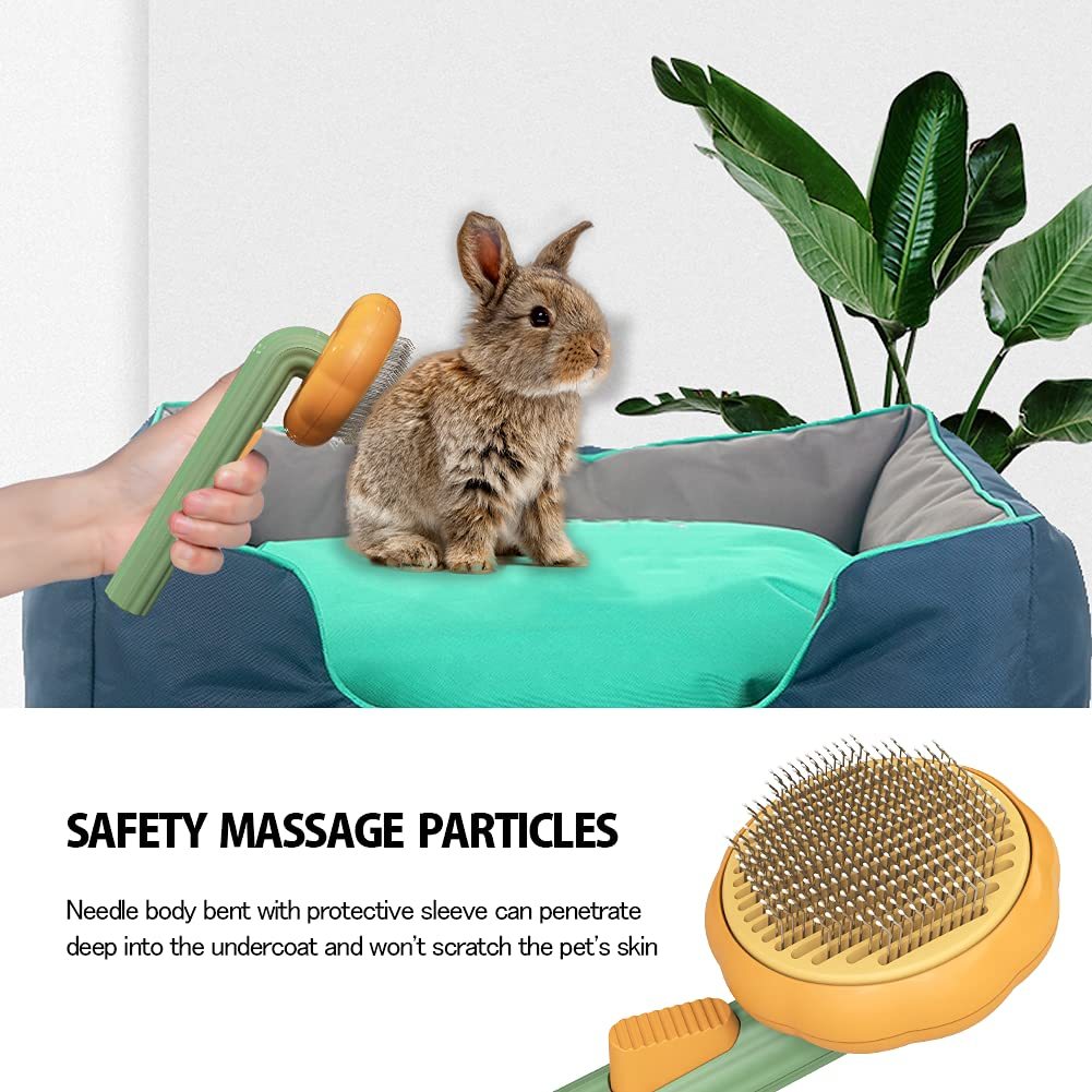 Pet grooming brush for mats and tangles