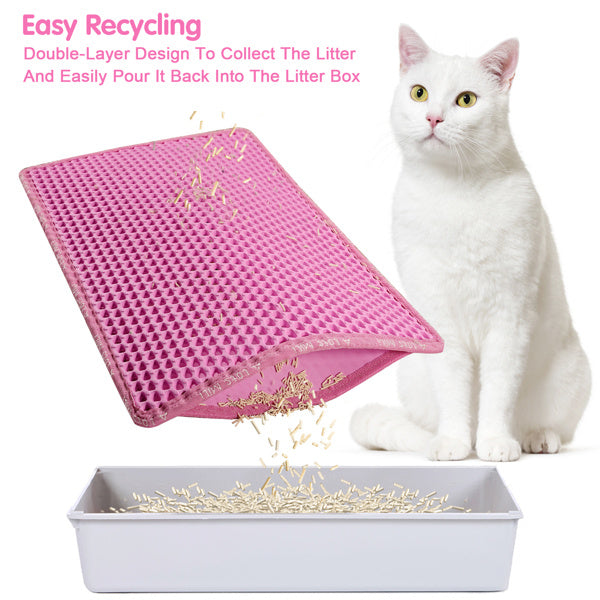 Pet litter pad double layer
