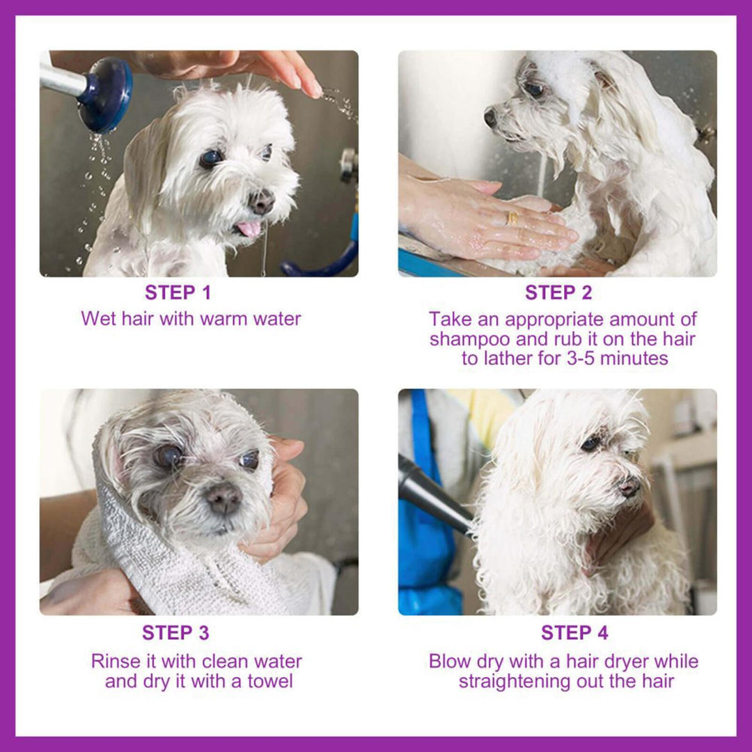 Pet shower gel for smooth hair