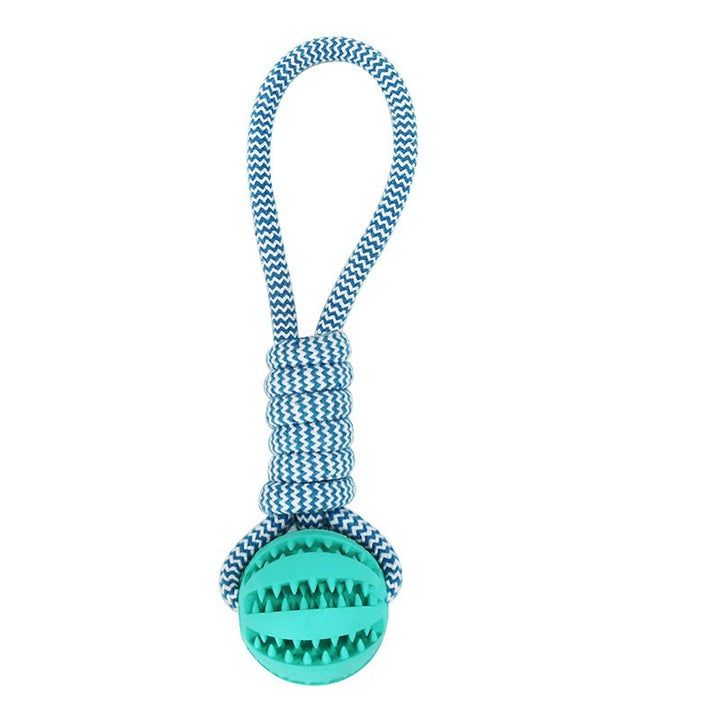 Pet tooth cleaning rubber toy ball