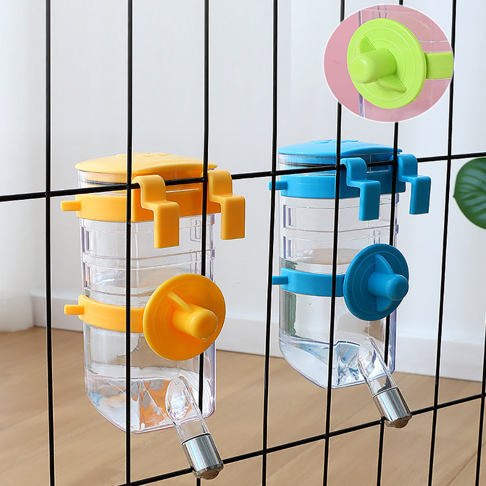 Pet water bottles with colorful lids