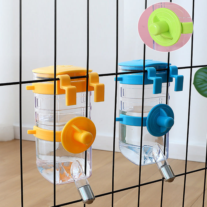 Pet water bottles with colorful lids