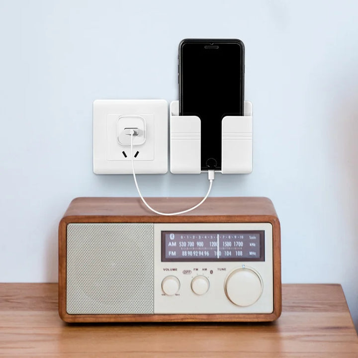 Phone and Remote Storage Box – Punch-Free Mount

