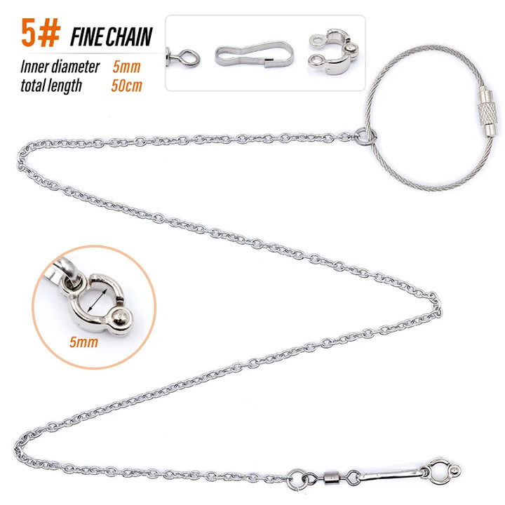 Pigeon Foot Ring Chain for Training