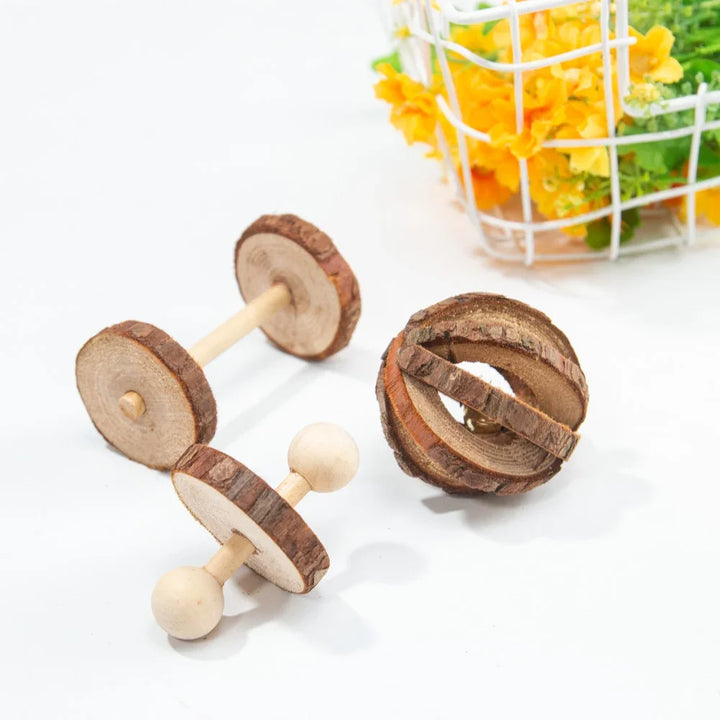 Pine Wood Chew Toy for Pets
