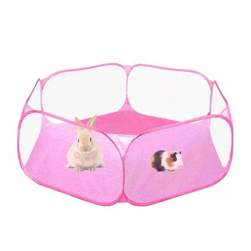 Pink Color Cat and Dog Portable Playpen Tent